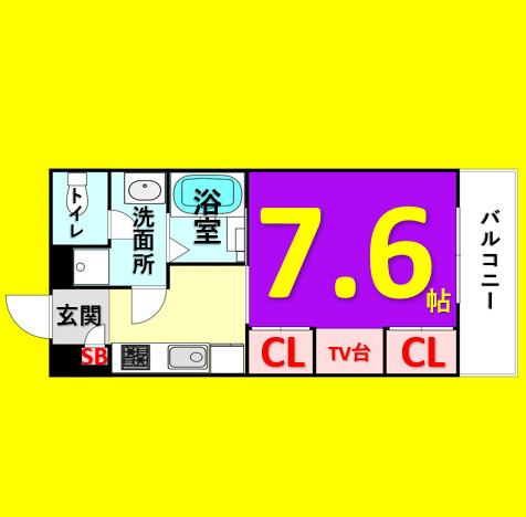 Siena　名古屋市賃貸　仲介手数料無料の間取り