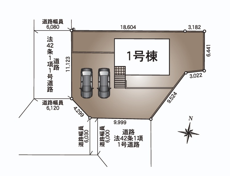 Cradlegarden　 東海村村松　第4　限定1棟！の区画図|開放的な角地です。南側道路で日当たり良好！気になる他の物件と合わせての現地ご案内も可能です。お気軽にお問い合わせください。