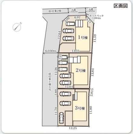 ひたちなか市田彦　10期の区画図|区画図です。