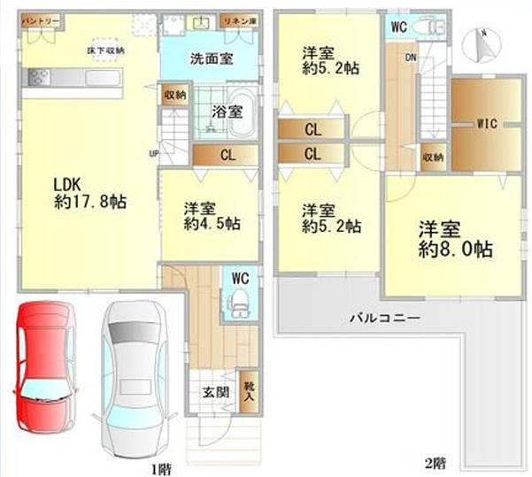 大久保インターより車で3分　上新地2丁目　中古戸建