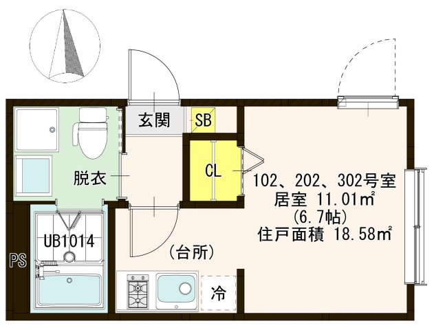 【間取り】 | オリエンタル五反野
