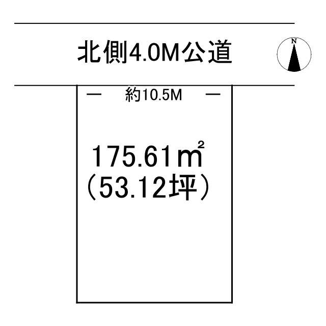 三俣町売地の土地図