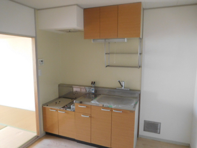 ガーデンハウスB棟のキッチン