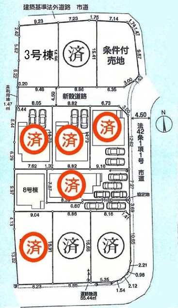 あきる野牛沼第4期　全1棟　8号棟の地図
