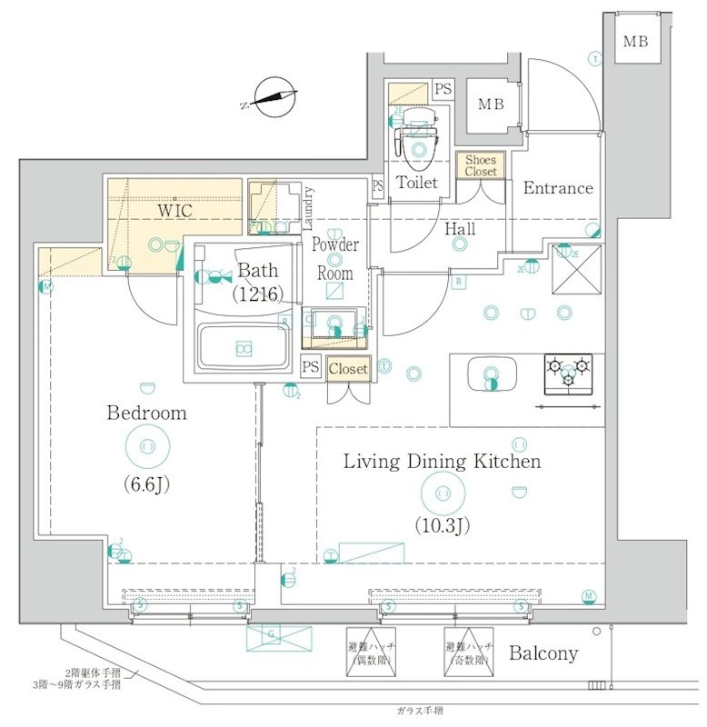 ＨＹ’ｓ　上野松が谷の玄関