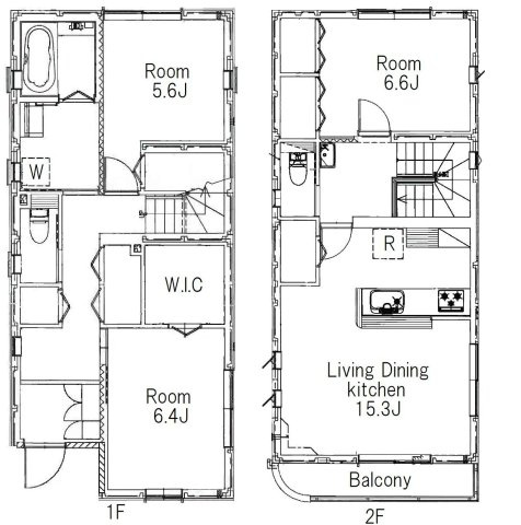 横川2丁目貸戸建ての間取り