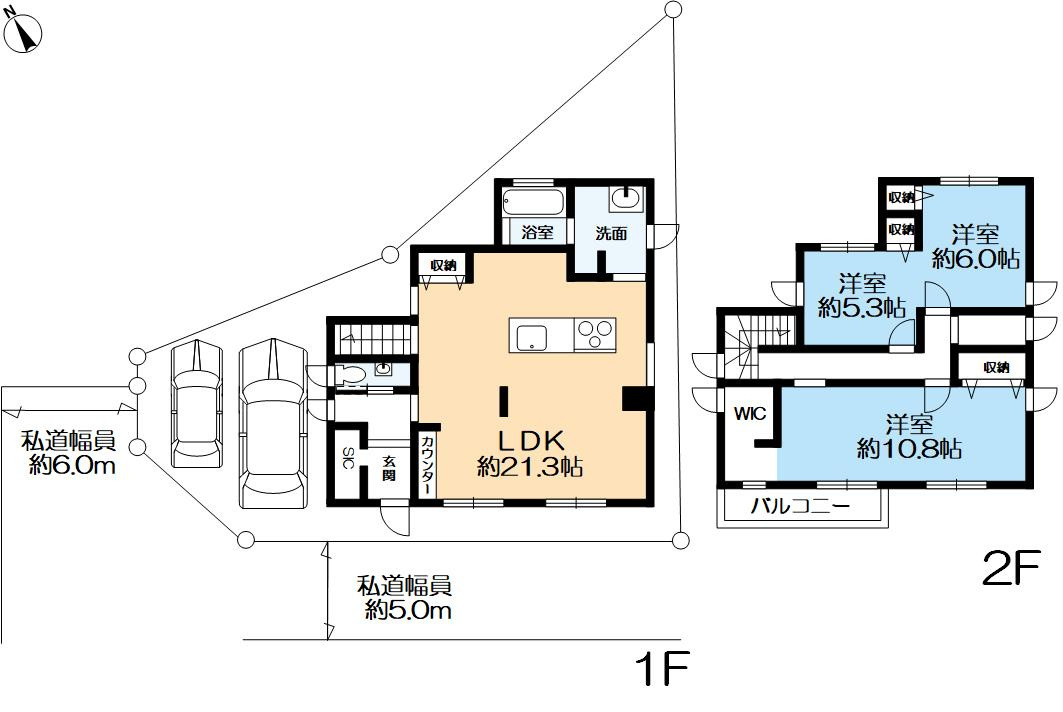 伊川谷町有瀬戸建の間取り