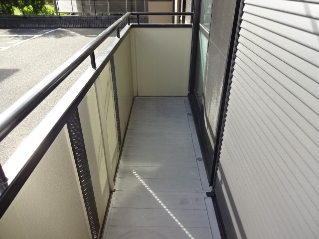ソレイユ東保B棟のバルコニー