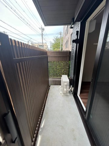 D-asset府中町のバルコニー