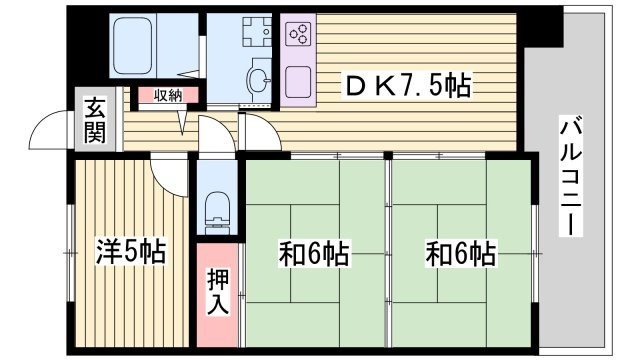 ロイヤルコーポ野田の間取り