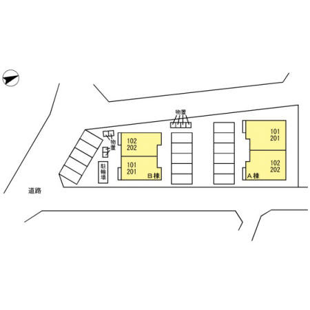 ブォナ・フォルトゥーナ Ｂの区画図