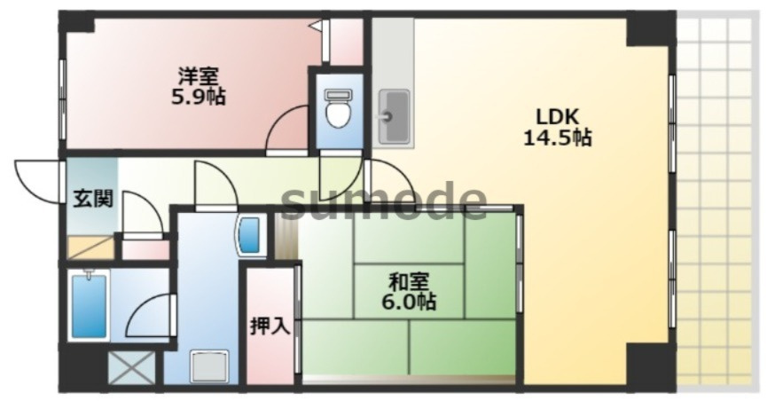 グレーシア大西の間取り