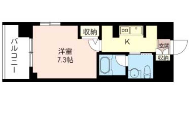 クロスシーズン恵比寿　セコム　恵比寿エリア　ネット無料の間取り