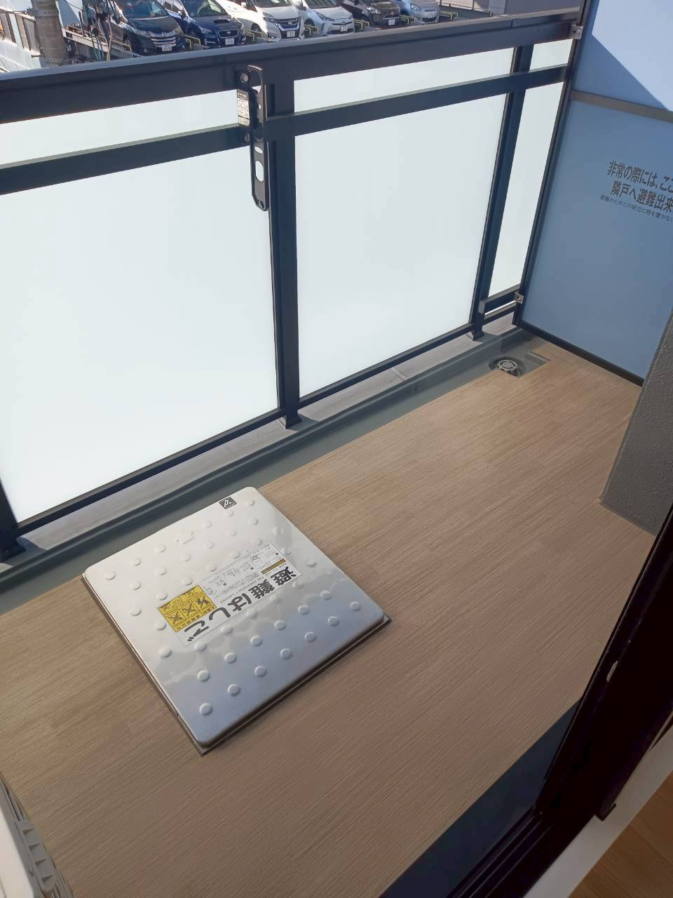リシュドール一宮本町のバルコニー