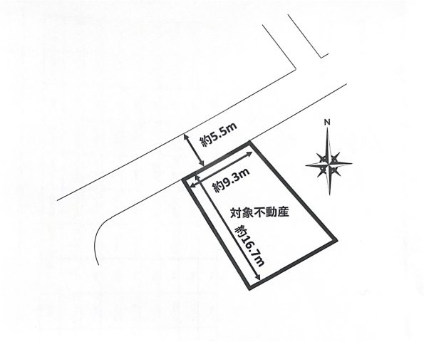 【建築条件無し　大安寺東町　土地】