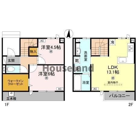 D-Luce納定(ディールーチェノウジョウ)の間取り