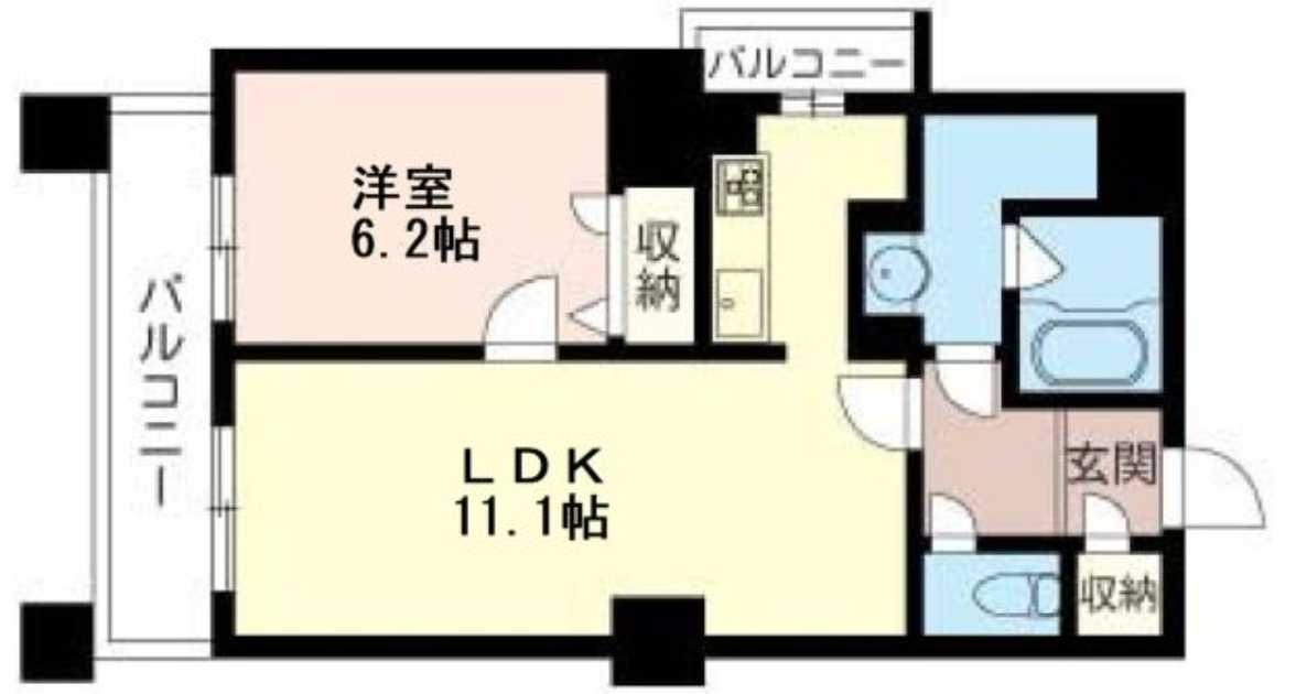 パティオ高田馬場　駅近　ネット無料　シャーメゾンの間取り