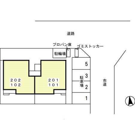 ジュネセゾンの区画図