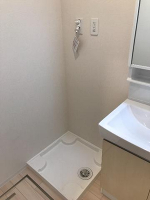 【洗面所】 | ユーロピュアかわいち | 洗濯機置場