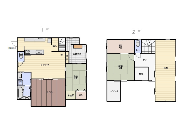 六供町戸建住宅の間取り