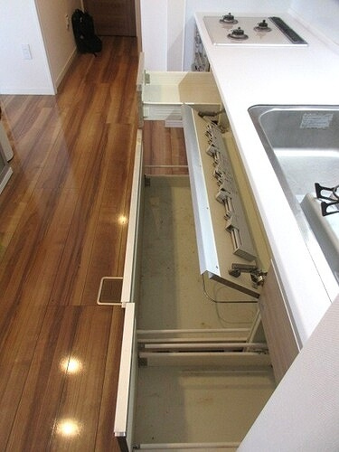 ダイアパレス市役所前のキッチン|キッチン収納　※前回募集時／2023年12月の写真