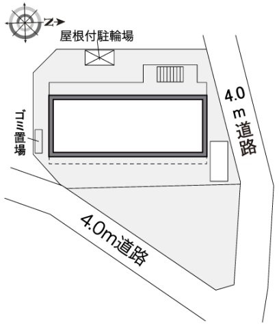 レオパレスゆきまハイツの区画図
