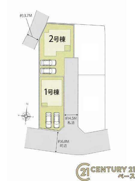 リナージュ西宮 ２号棟 ／新築一戸建の区画図|■こちらの物件は２号棟です！■