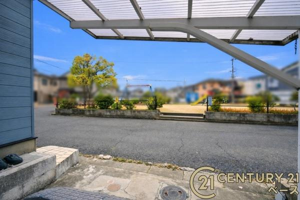 橿原市中曽司町　一戸建の前面道路含む現地写真|■現地撮影写真■おうちのすぐ前には公園があります！