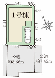 【区画図】 | 八尾市南本町九丁目　新築戸建