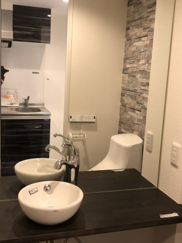 川崎市多摩区三田２丁目のアパートの洗面所