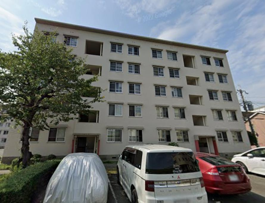 東園田団地１号棟の外観|外観は落ち着いています