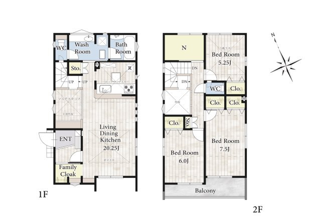 【間取り】 | 陽の光をたっぷりと浴びながら気持ち良く生活が出来ます。夢のマイホーム、夢ではなく実現出来ます！見学・ご相談等、お気軽にご連絡下さい。
