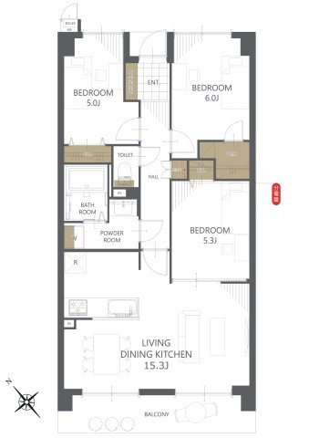 【間取り】アルファパーク屋島壱番館 