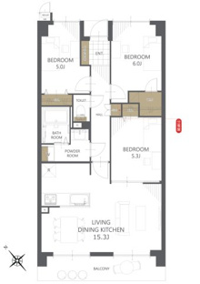 【間取り】アルファパーク屋島壱番館 