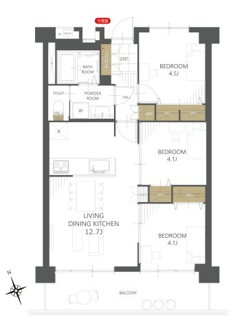 【間取り】日本勤労者住宅協会宇喜田住宅 