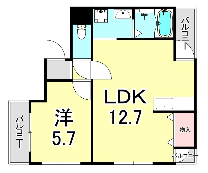 ハイム北夙川Ⅱの間取り