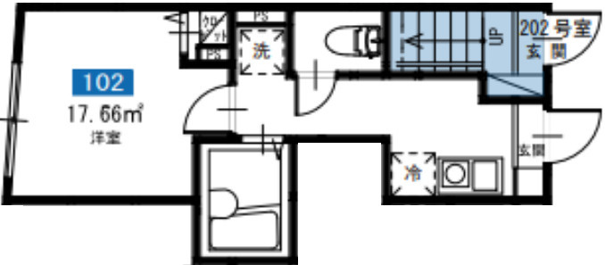 MELDIA鐘ヶ淵の間取り