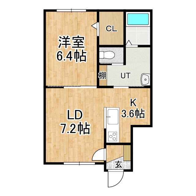 ABODE足寄の間取り