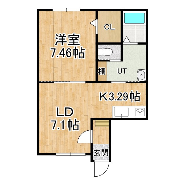 ABODE足寄の間取り
