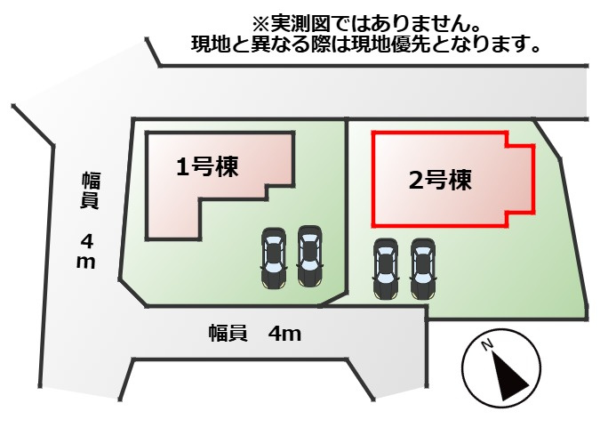 アーバンレジオス宇都宮市滝の原3丁目の区画図|【全2棟】各号棟の詳細については、お気軽にお問い合わせください♪