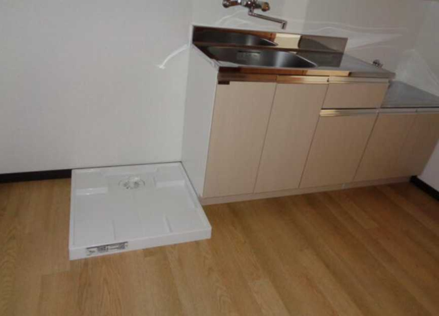 メゾンワタベ　バイク置き場あり　バストイレ別　学生さんオススメのキッチン