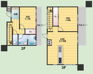 【間取り】 | residenza R