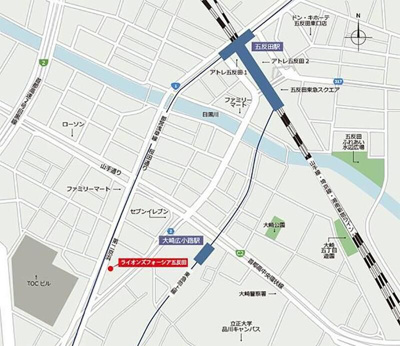 【地図】 | ライオンズフォーシア五反田
