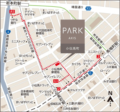 【地図】 | パークアクシス小伝馬町