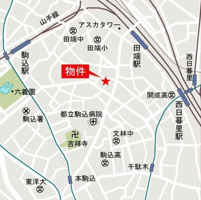 【地図】 | アジールコート山手動坂