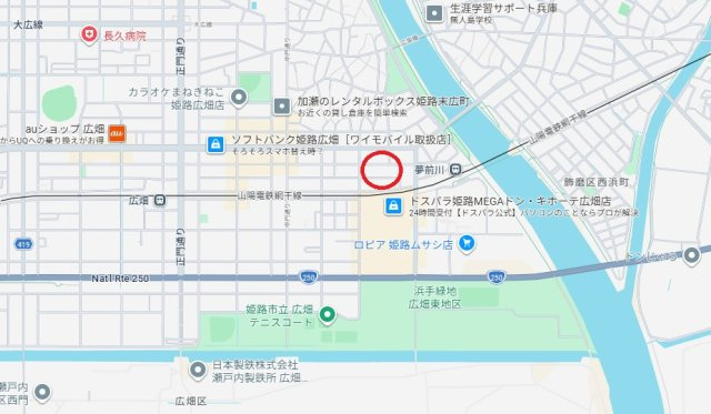 セントラルメゾン夢前川　　山陽電鉄「夢前川」徒歩5分の地図