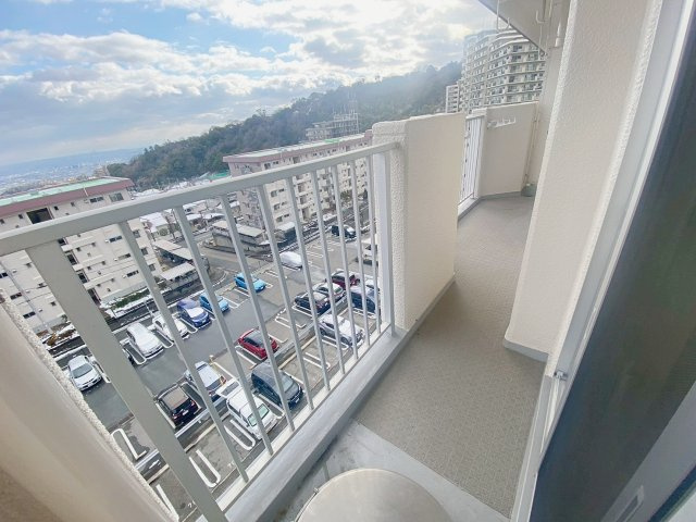 中山五月台住宅24号棟のバルコニー