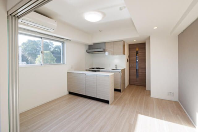 ライズ代々木Ⅲの居間・リビング|■エアコン２台■24時間換気システム■ダウンライト