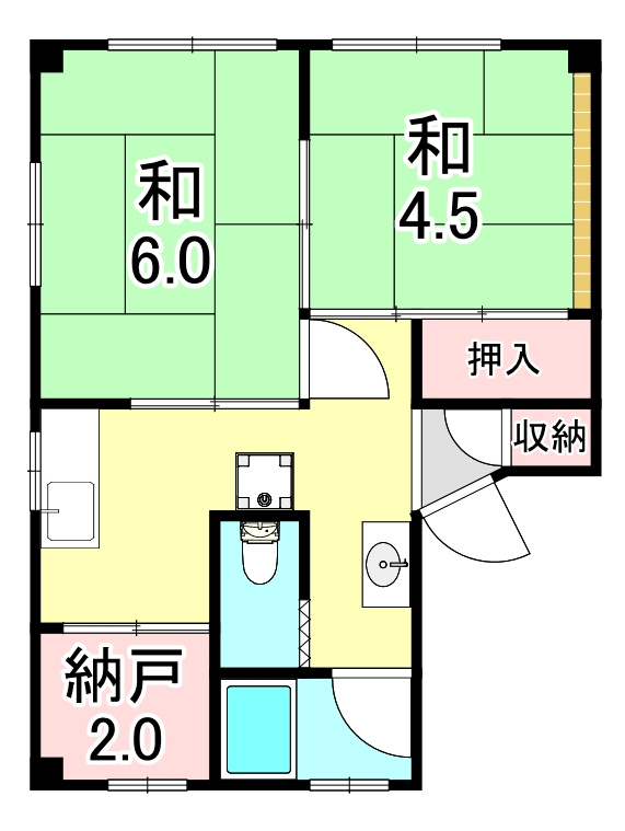木下マンションの間取り