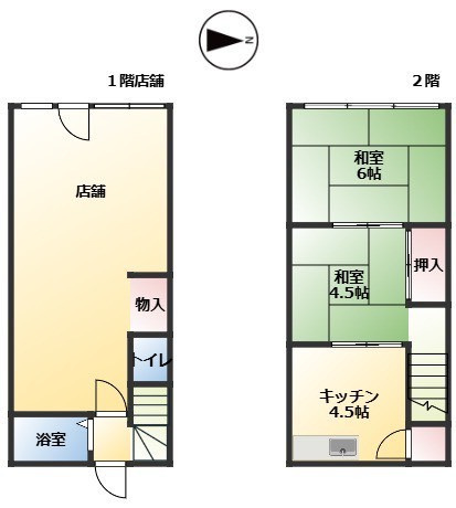 楠店舗の間取り